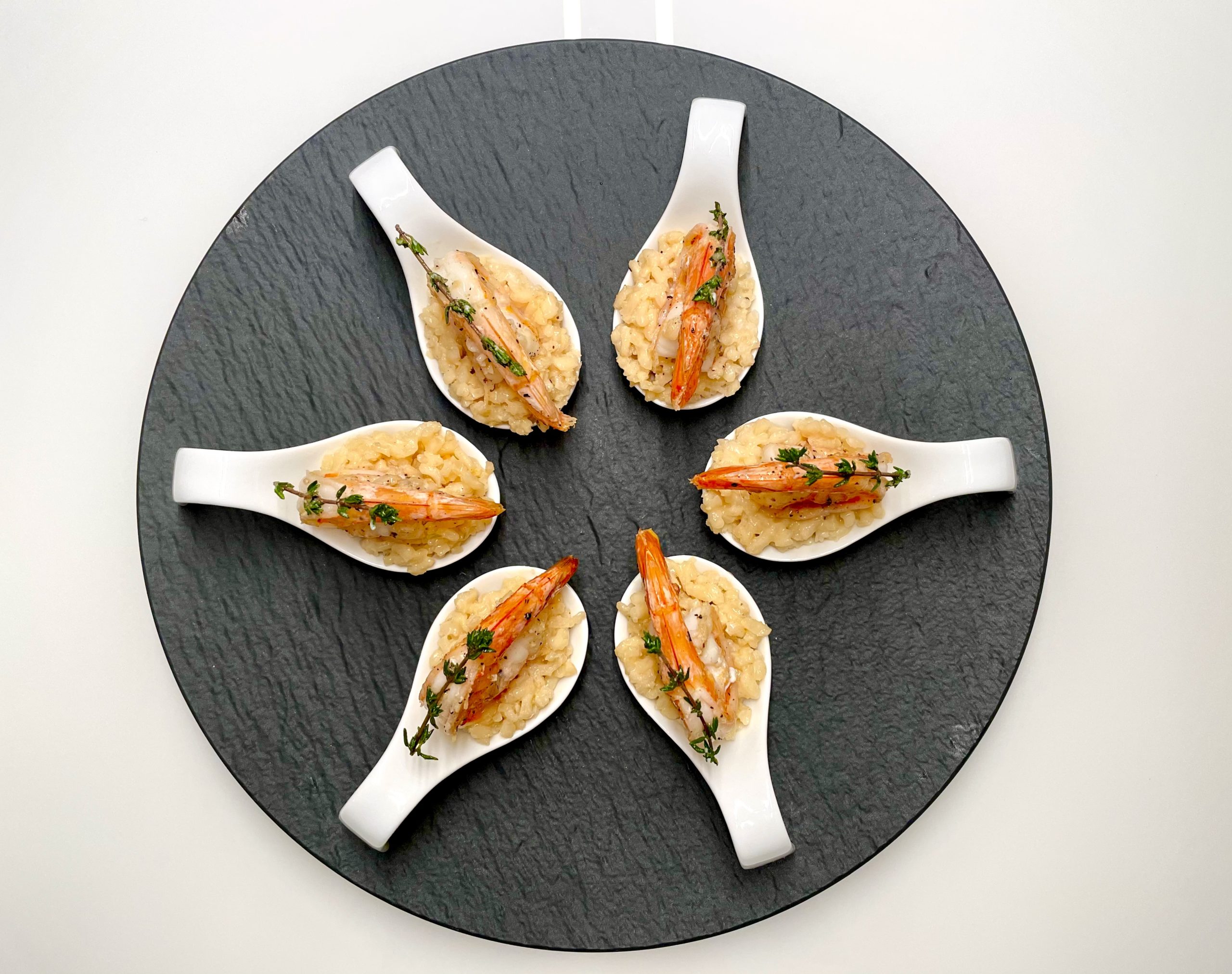 Champagner-Risotto mit Black-Tiger-Garnelen - Dine-Fine.de